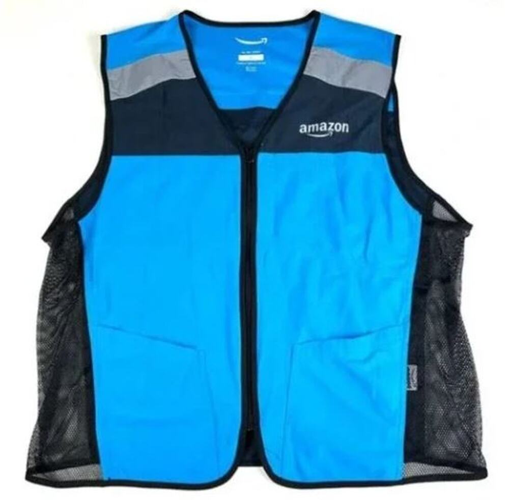 Amazon Flex Reflective Safety Delivery Vest Blue XS/S
